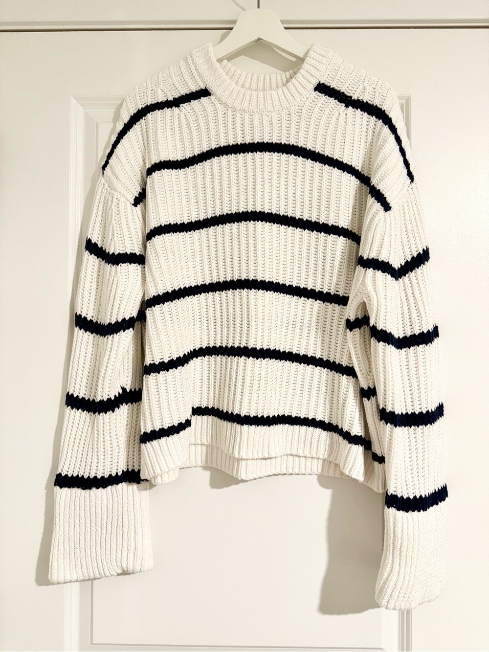 MOVING SALE | New Women’s J. Crew Nautical Striped Crewneck Sweater, Size XXL